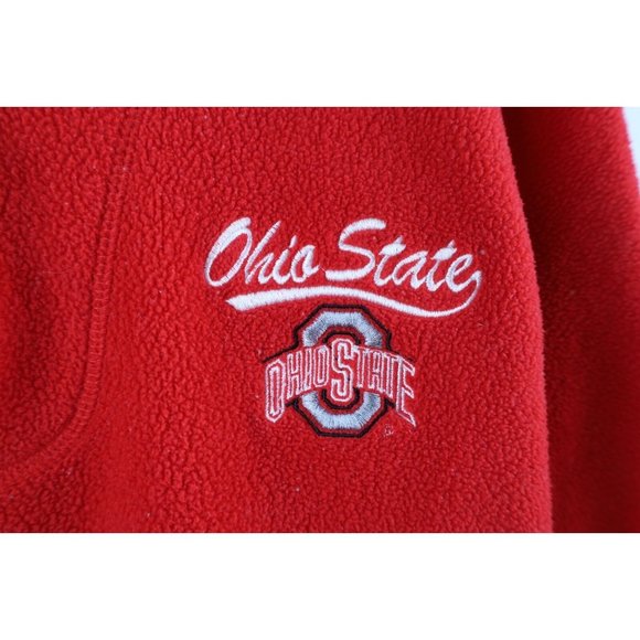 Vtg 90s Starter Mens Large Spell Out Script Ohio State University Fleece Sweater - Picture 4 of 12